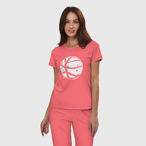 Женская пижама Basket balls / Коралловый – фото 3