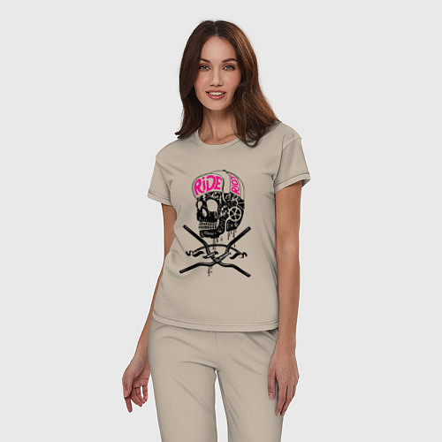 Женская пижама Sports mechanics fixedgear / Миндальный – фото 3