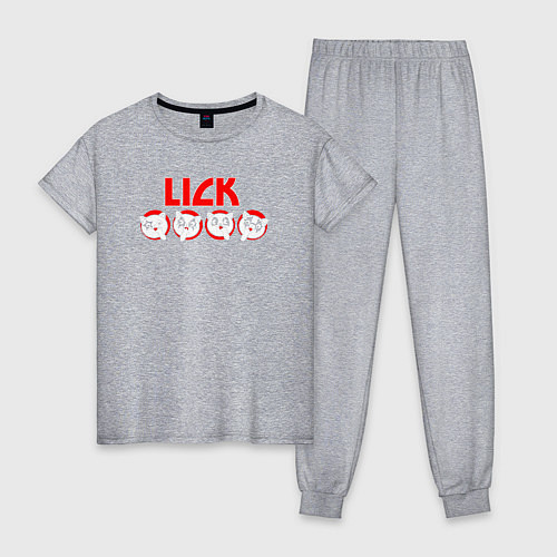 Женская пижама Kiss lick / Меланж – фото 1