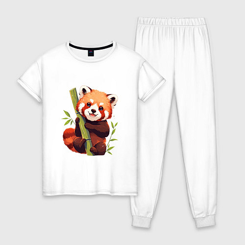 Женская пижама The Red Panda / Белый – фото 1