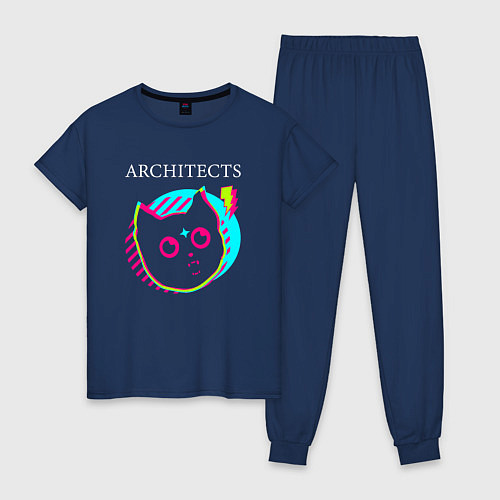 Женская пижама Architects rock star cat / Тёмно-синий – фото 1