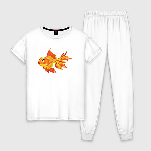 Женская пижама Golden fish / Белый – фото 1