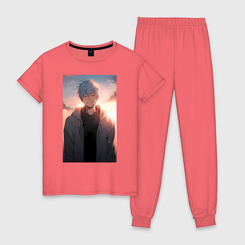 Женская пижама Тэцуя Куроко / Коралловый – фото 1