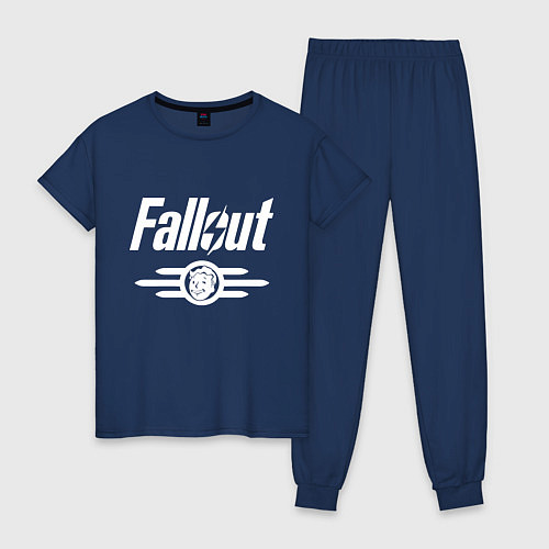 Женская пижама Fallout - vault 33 / Тёмно-синий – фото 1