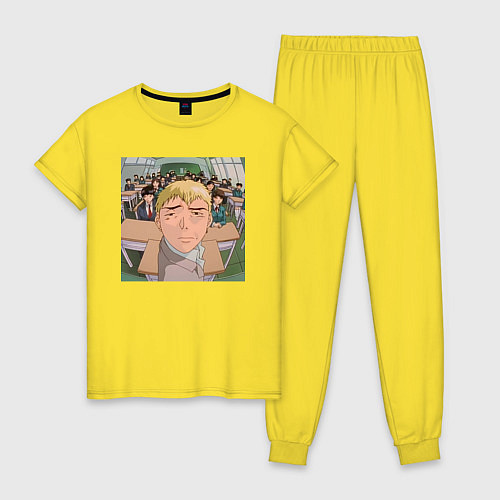 Женская пижама Эйкити Онидзука преподаватель / Желтый – фото 1