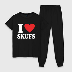 Женская пижама I love - skufs