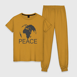 Женская пижама Peace the world