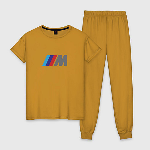 Женская пижама BMW logo sport / Горчичный – фото 1