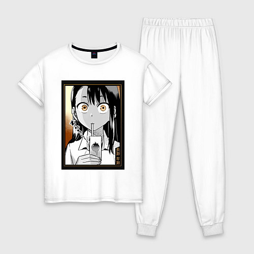 Женская пижама Не издевайся Нагаторо Хаясэ / Белый – фото 1