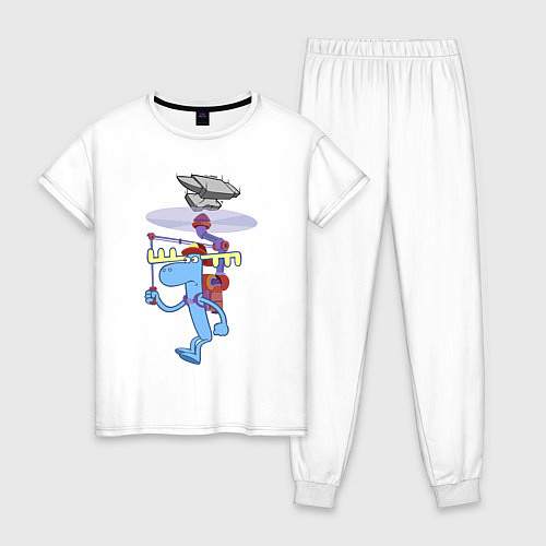 Женская пижама Lumpy helicopter лось / Белый – фото 1