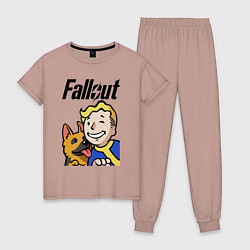 Женская пижама Vault boy and shepherd