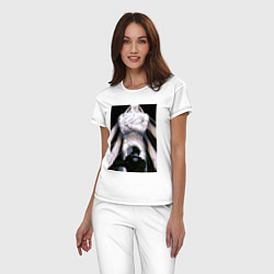 Пижама хлопковая женская Магическая битва Мэгуми Фусигуро холодный юноша, цвет: белый — фото 2