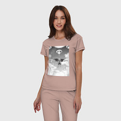 Пижама хлопковая женская О моём перерождении в слизь Римуру Темпест князь т, цвет: пыльно-розовый — фото 2