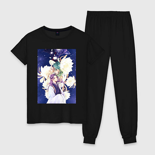 Женская пижама Монолог фармацевта Жэньши Расчётливый интриган / Черный – фото 1