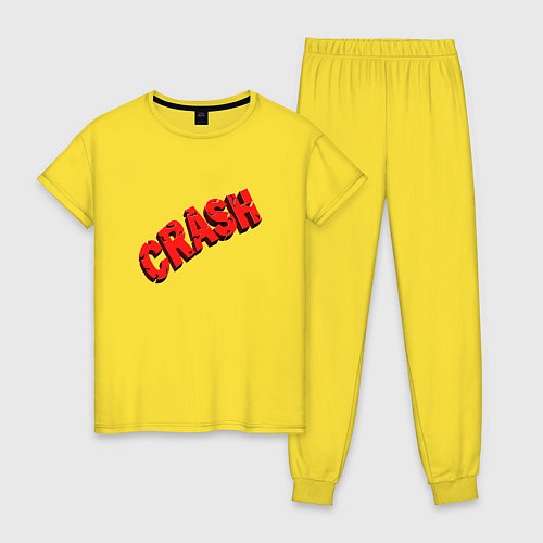 Женская пижама Crash / Желтый – фото 1