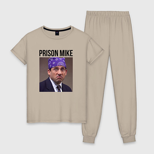 Женская пижама Prison mike Michael Scott - офис / Миндальный – фото 1