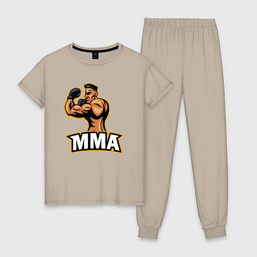 Женская пижама Fighter MMA / Миндальный – фото 1