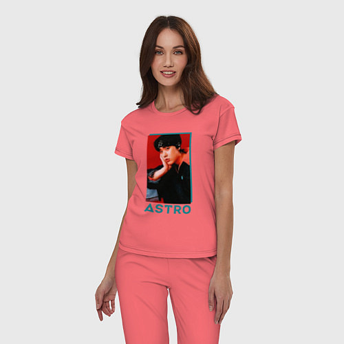 Женская пижама Astro Юн Сан Ха / Коралловый – фото 3