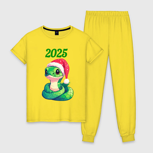 Женская пижама Зеленая змейка 2025 год / Желтый – фото 1