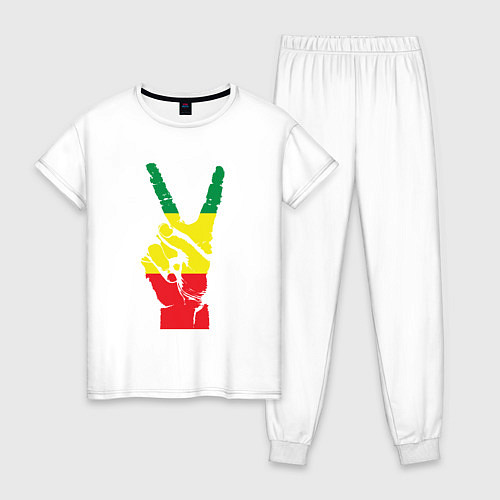 Женская пижама Jamaica peace / Белый – фото 1