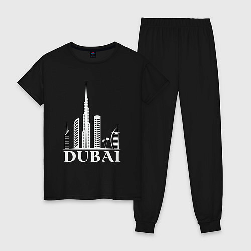 Женская пижама City - Dubai / Черный – фото 1