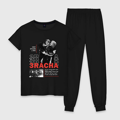 Женская пижама Stray kids 3racha / Черный – фото 1