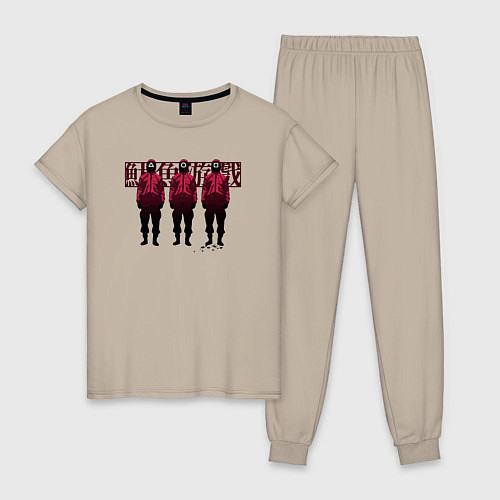 Женская пижама Три солдата / Миндальный – фото 1