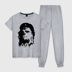 Пижама хлопковая женская Star wars - Chewie Guevara, цвет: меланж