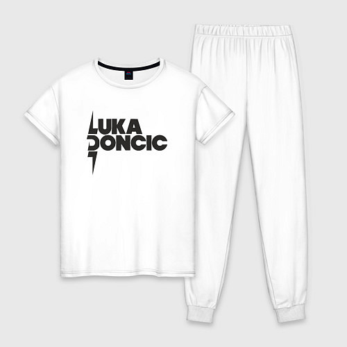 Женская пижама Стиль Луки Дончича / Белый – фото 1
