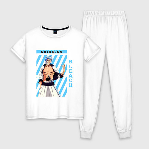 Женская пижама Блич Гриммджоу Джагерджак / Белый – фото 1