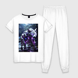 Женская пижама Киборг лиса с неоновой подсветкой