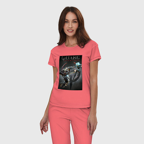 Женская пижама Quake champions - NYX and Sorlag / Коралловый – фото 3