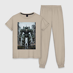 Женская пижама Конвой роботов в городе