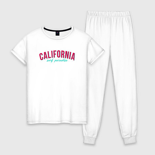 Женская пижама California surf paradise / Белый – фото 1
