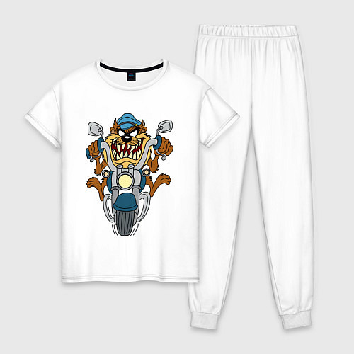 Женская пижама Biker Taz / Белый – фото 1