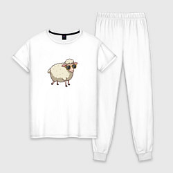 Женская пижама Забавная овечка в солнечных очках