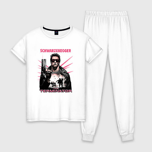 Женская пижама Терминатор фильм 1 / Белый – фото 1