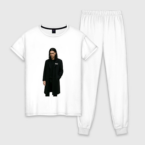 Женская пижама Задумчивый Bones / Белый – фото 1