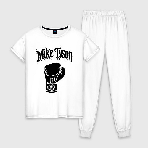 Женская пижама Майк Тайсон перчатка / Белый – фото 1