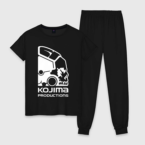Женская пижама Кодзима продакшенс логотип / Черный – фото 1