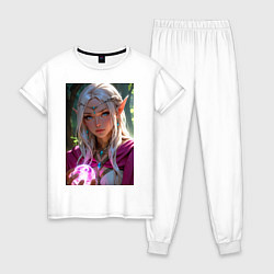 Женская пижама Прекрасная эльфийка с магической сферой