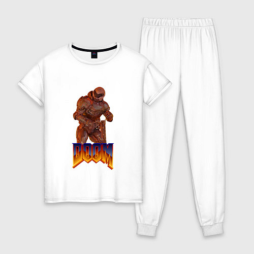 Женская пижама Doom солдат / Белый – фото 1