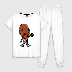 Пижама хлопковая женская Малыш Джордан, цвет: белый