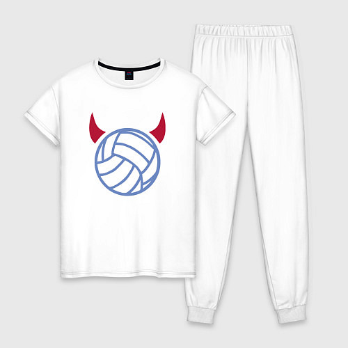 Женская пижама Volleyball devil / Белый – фото 1