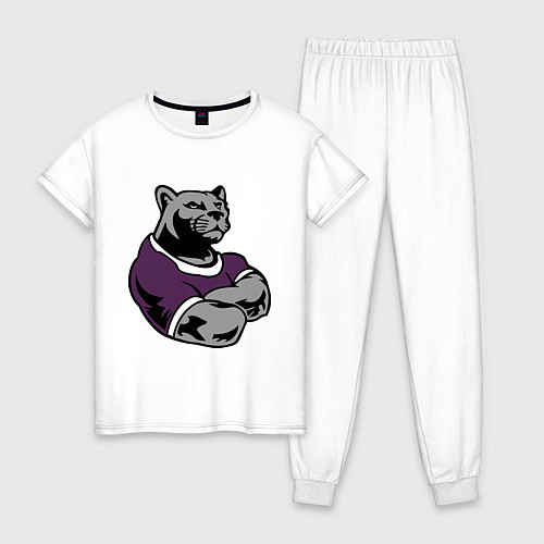 Женская пижама Сильная пантера / Белый – фото 1