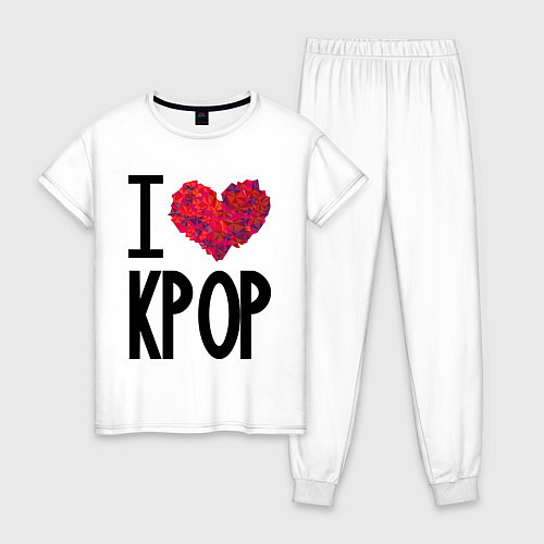Женская пижама I love kpop / Белый – фото 1