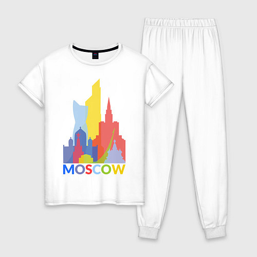 Женская пижама Moscow Colors / Белый – фото 1