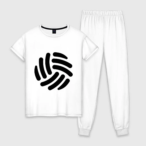Женская пижама Волейбольный мячик / Белый – фото 1
