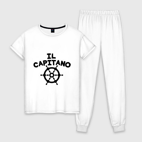 Женская пижама Капитан Il capitano / Белый – фото 1