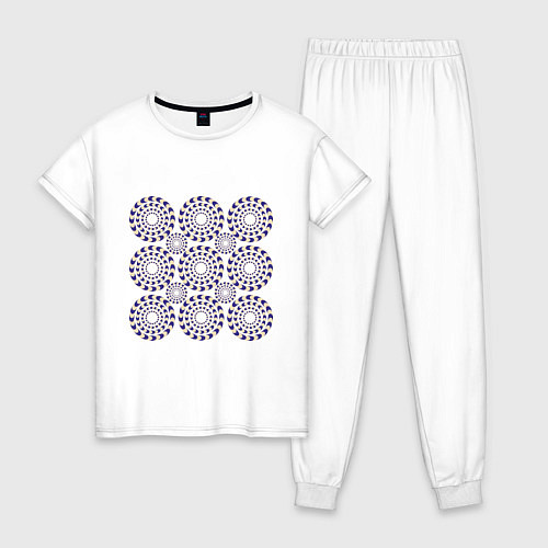 Женская пижама Круги / Белый – фото 1